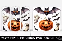 Funny Halloween Bat Clipart 20 Oz Tumbler Product Image 1