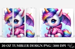 Cute Baby Unicorn, Style | 20 oz Tumbler Product Image 1
