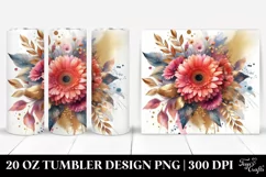 Colorful Bouquet Abstract | 20 Oz Tumbler Product Image 1