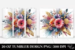 Colorful Bouquet Abstract | 20 Oz Tumbler Product Image 1