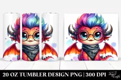 Cute Baby Dragon with es 20 Oz Tumbler Product Image 1