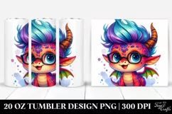 Happy Baby Dragon with es 20 Oz Tumbler Product Image 1