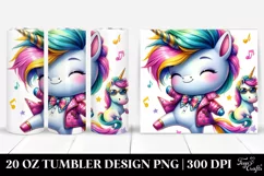 Vibrant Cute Unicorn Dancing | 20 oz Tumbler Product Image 1