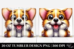 Crazy Corgi Tumbler | 20 Oz Tumbler Product Image 1