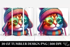 Quirky Kitten Portrait | 20 oz Tumbler Product Image 1