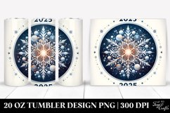 Snowflake with 2025 Clipart 20 Oz Tumbler Product Image 1