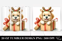 Expressive Baby Golden Retriever with Gift Box 20 Oz Tumbler Product Image 1
