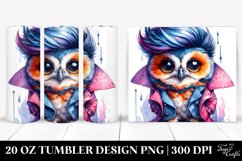 Funny Baby Owl with Raincoat | 20 oz Tumbler Product Image 1