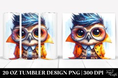 Funny Baby Owl with Raincoat | 20 oz Tumbler Product Image 1
