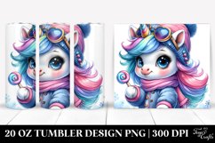 Happy Cute Unicorn Playing | 20 oz Tumbler Product Image 1