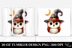 Funny Halloween Owl Tumbler Design Product Image 1