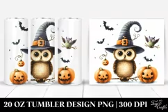Funny Halloween Owl | 20 oz Tumbler Product Image 1