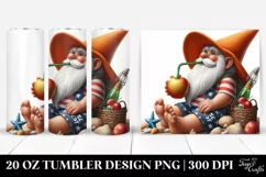 Digital Painting Gnome Beach Wear Tumbler Product Image 1