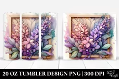 Abstract Wooden Stained Tumbler Design Product Image 1