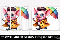 Running Pig, 20 Oz Tumbler Product Image 1