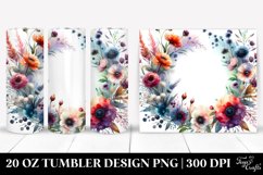 Wild Flowers Horizontal Frame Vibrant Abstract | 20 Oz Product Image 1