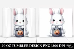 Scary Baby Bunny 20 Oz Tumbler Product Image 1