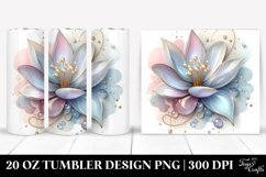 Glossy Snowdrop Tumbler | 20 oz Tumbler Product Image 1