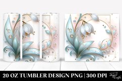 Glossy Snowdrop Tumbler | 20 oz Tumbler Product Image 1