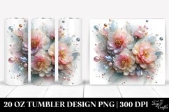 Pastel Peonies | 20 oz Tumbler Product Image 1