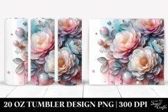 Pastel Peonies | 20 oz Tumbler Product Image 1