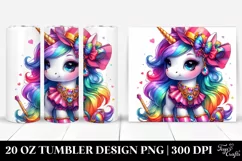 Cute Unicorn Drawing | 20 oz Tumbler Product Image 1