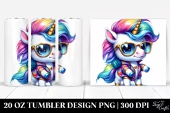 Vibrant Baby Unicorn Tumbler Design Product Image 1