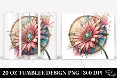 Stained Gerbera Tumbler | 20 oz Tumbler Product Image 1