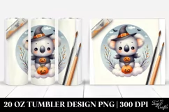 Cute Baby Koala Halloween 20 Oz Tumbler Product Image 1