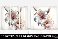 Glossy Lily Tumbler | 20 oz Tumbler Product Image 1