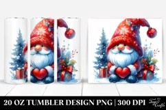 Vibrant Christmas Gnome | 20 oz Tumbler Product Image 1