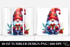 Vibrant Christmas Gnome | 20 oz Tumbler Product Image 1