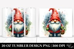 Vibrant Christmas Gnome | 20 oz Tumbler Product Image 1
