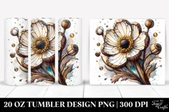 Wooden Anemone with Golden Insertions 20 Oz Tumbler Product Image 1