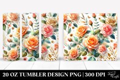 Colorful Orange Roses | 20 oz Tumbler Product Image 1