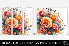 Colorful Orange Roses | 20 oz Tumbler Product Image 1