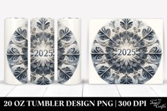 Snowflake with 2025 Clipart 20 Oz Tumbler Product Image 1
