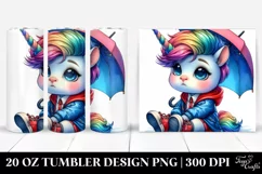 Vibrant Baby Unicorn 20 Oz Tumbler Product Image 1