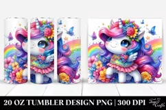 Cute Unicorn Drawing | 20 oz Tumbler Product Image 1
