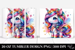 Cute Unicorn Drawing | 20 oz Tumbler Product Image 1