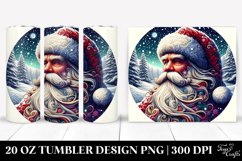 Vibrant 2D Santa Clipart 20 Oz Tumbler Product Image 1