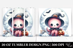Cute Baby Octopus Halloween 20 Oz Tumbler Product Image 1