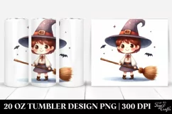 Funny Halloween Broomstick Tumbler Design Product Image 1
