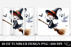 Funny Halloween Broomstick Tumbler Design Product Image 1