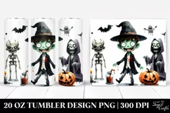 Simple Funny Halloween Clipart 20 Oz Tumbler Product Image 1