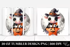 Cute Baby Cow Halloween 20 Oz Tumbler Product Image 1