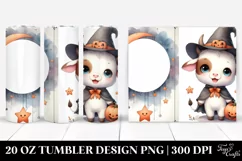 Cute Baby Cow Halloween 20 Oz Tumbler Product Image 1
