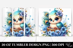 Colorful Peacock Sailor | 20 Oz Tumbler Product Image 1