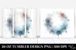 Simple Ghost Watercolor Spooky | 20 oz Tumbler Product Image 1