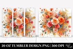 Abstract Orange Roses | 20 Oz Tumbler Product Image 1